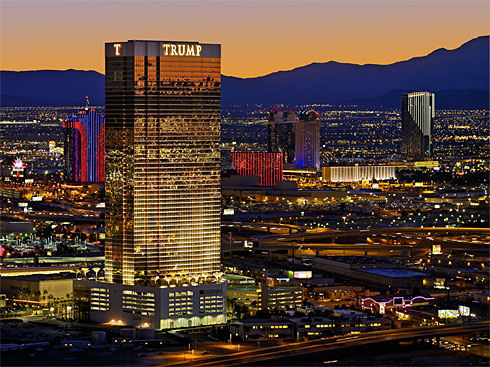 picture of the las vegas strip hotels. Trump Hotel Las Vegas
